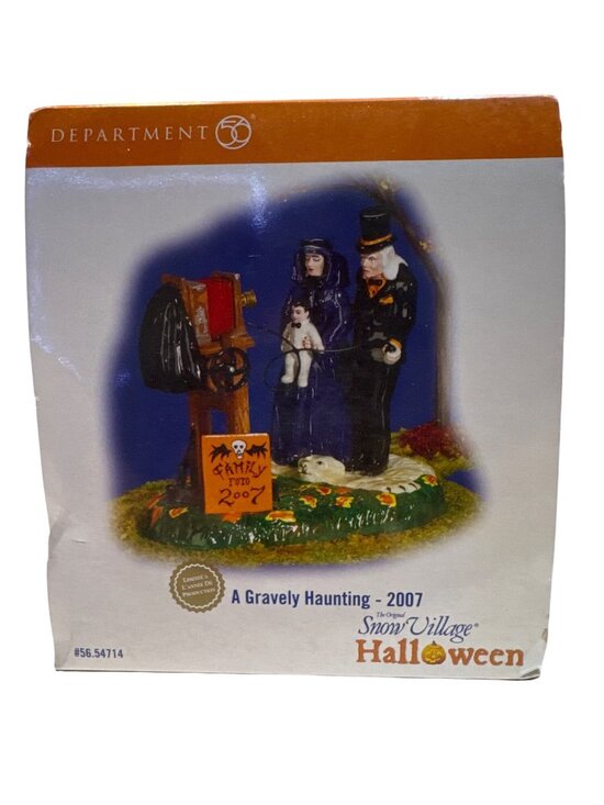 Department 56 Other - Halloween Figurine Department 56 Ceramic Graveyard Photography Scene 2007